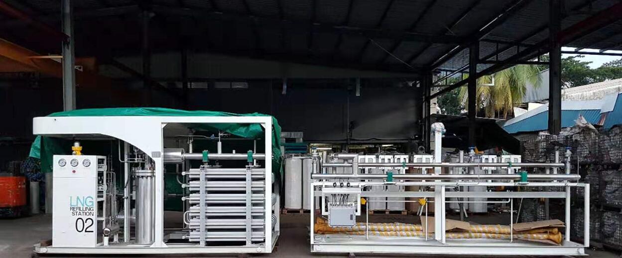 LNG杜瓦瓶充装设备出口新加坡，进入东南亚市场